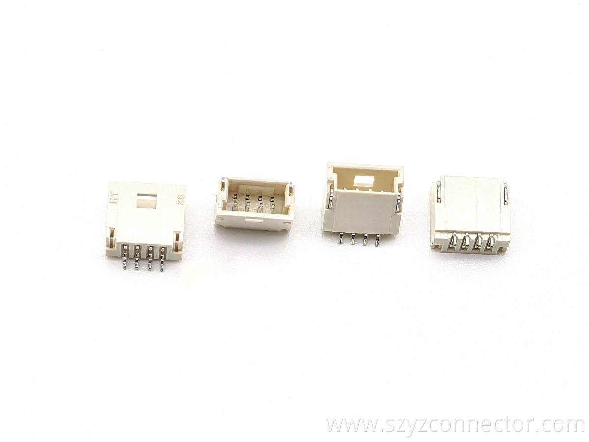 PH1.0mm Pitch Wafer Right-Angle SMT Pin header Connector 4P